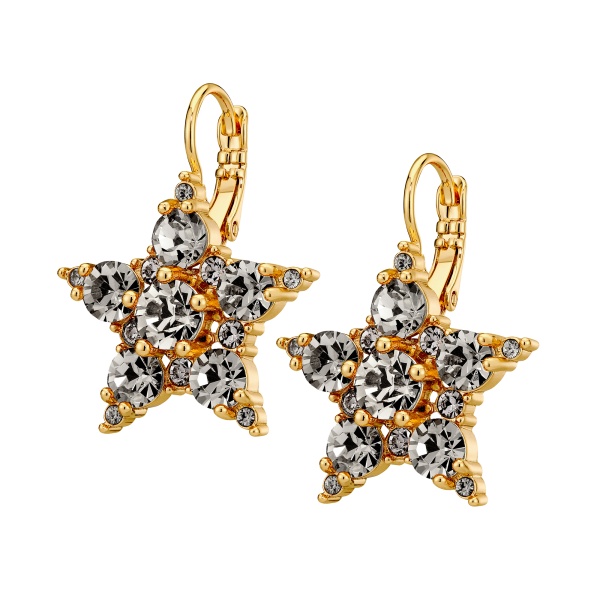 Dyrberg Kern Libra Gold Earrings - Grey